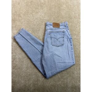 Vintage Levi 550 Jeans Womens 22W (39x32) Blue Relaxed Fit Tapered Leg USA